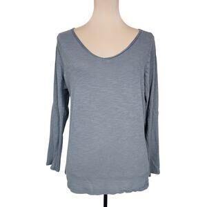 Grey XL INC International Concepts Long Sleeve Top